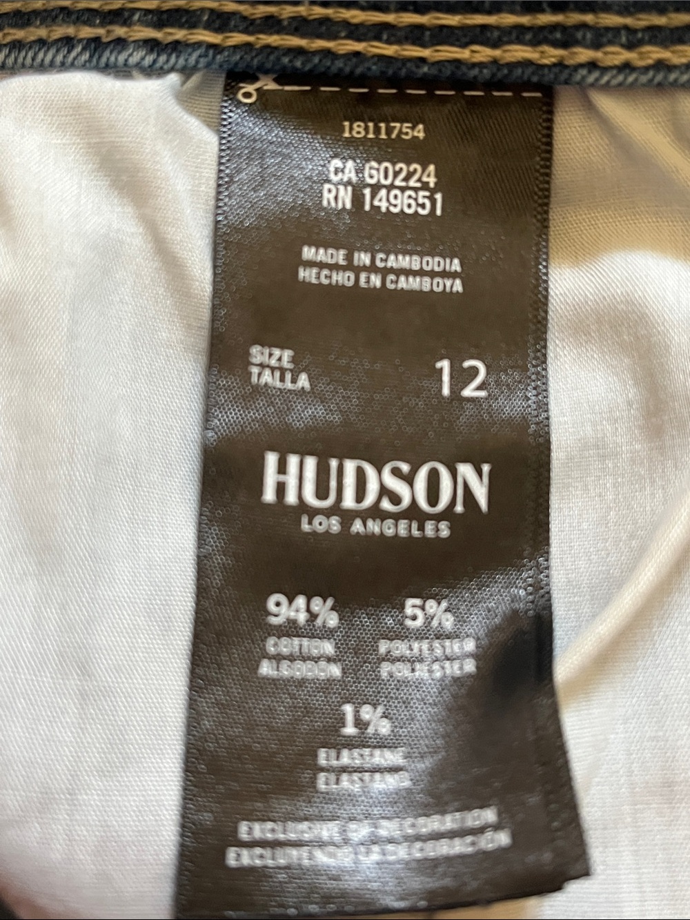 Hudson Jeans 12 Mid-Rise stretch denim Straight Leg - Picture 4 of 12